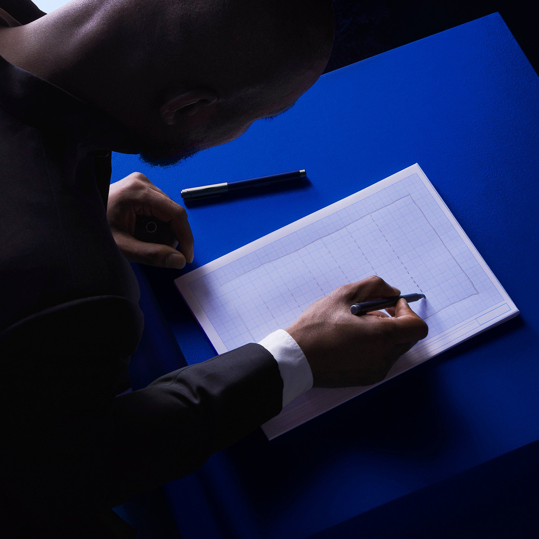 Nicolas Vu desining the Infiniment Coty Paris bottles