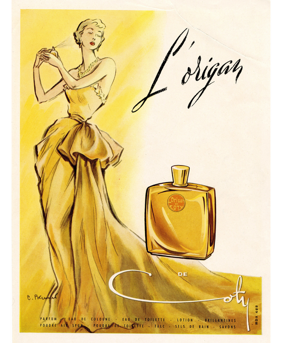 Advertising of L'Origan by Coty