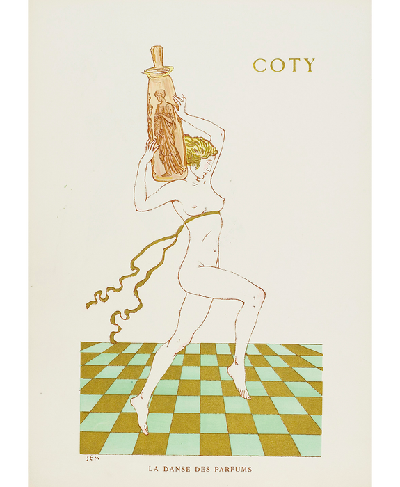 Advertising of ambre antique by Coty