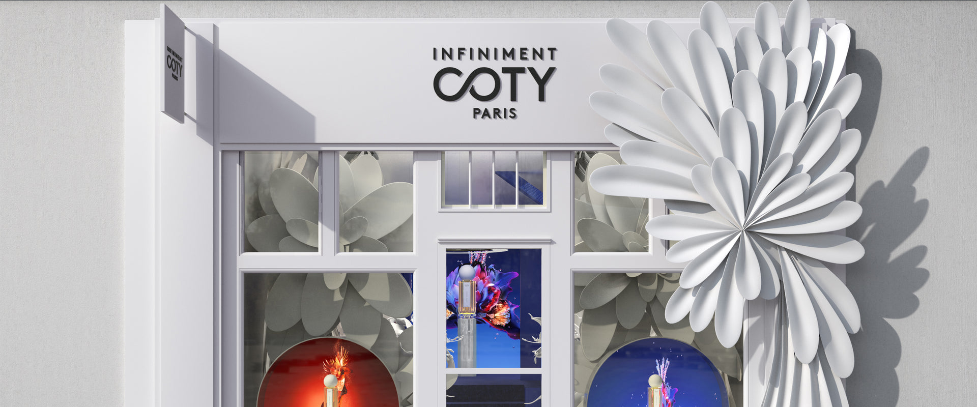 Infiniment Coty Paris Paris pop up store digital representation